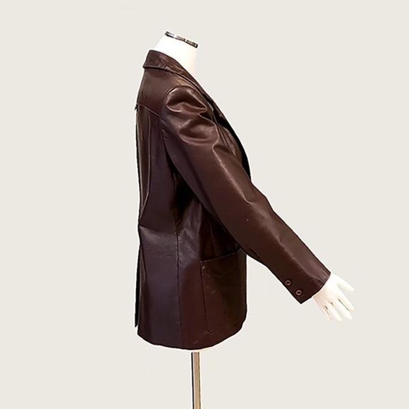 Etienne Aigner Leather Jacket - Picture 7 of 15